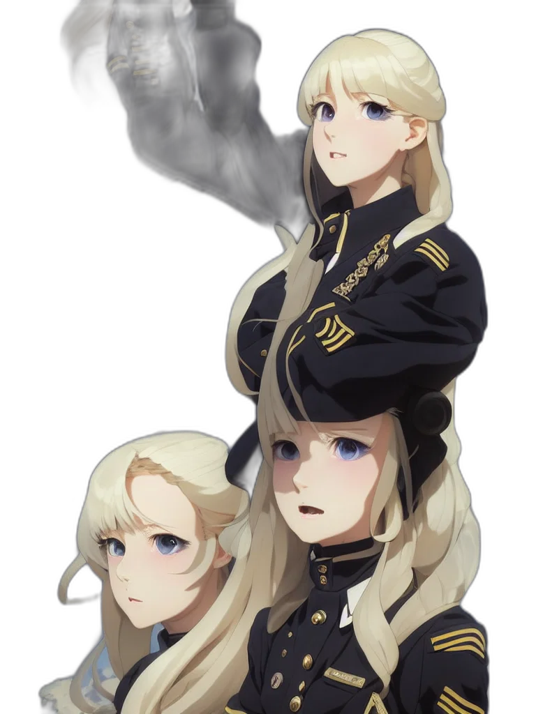 staff, crown, face, jacket transparent PNG cut-out