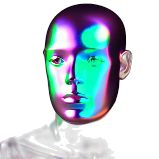 robot, face, mask, creature transparent PNG cut-out