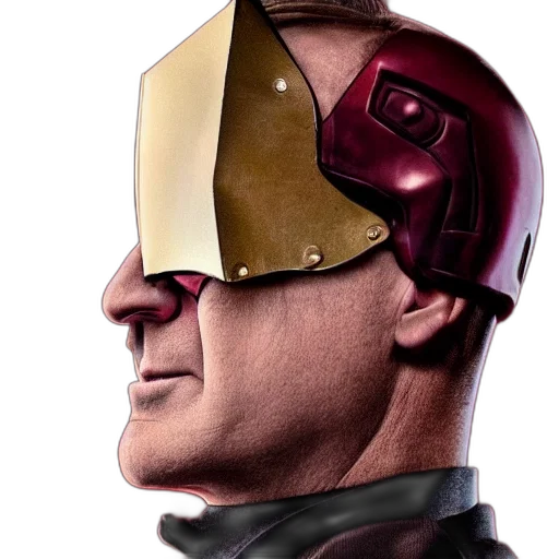 mask, face, robot, comic book art transparent PNG cut-out