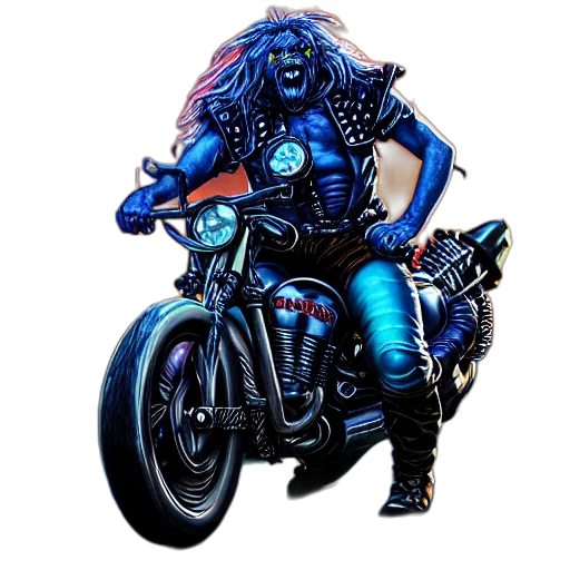 comic book art, concept art, cyberpunk, fantasy art transparent PNG cut-out