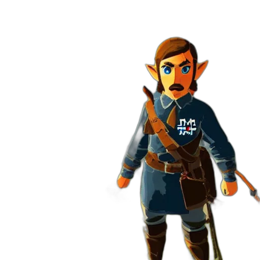 staff, jacket, concept art, 3d render transparent PNG cut-out