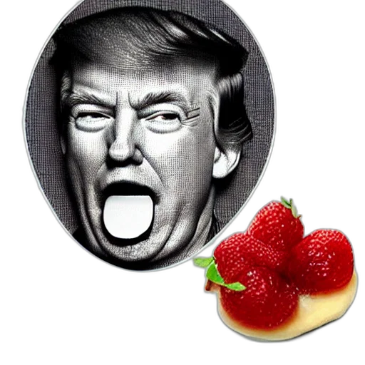 food, photorealistic, donald, trump transparent PNG cut-out
