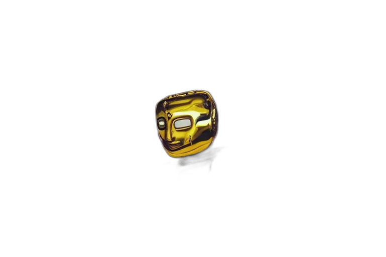 jewelry, mask, robot, 3d render, photorealistic, portrait, photo, shiny transparent PNG cut-out