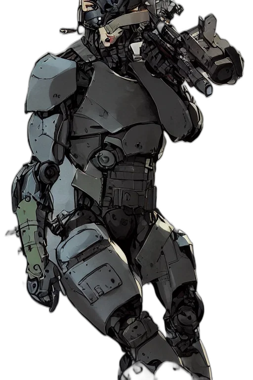 robot, weapon, concept art, comic book art transparent PNG cut-out
