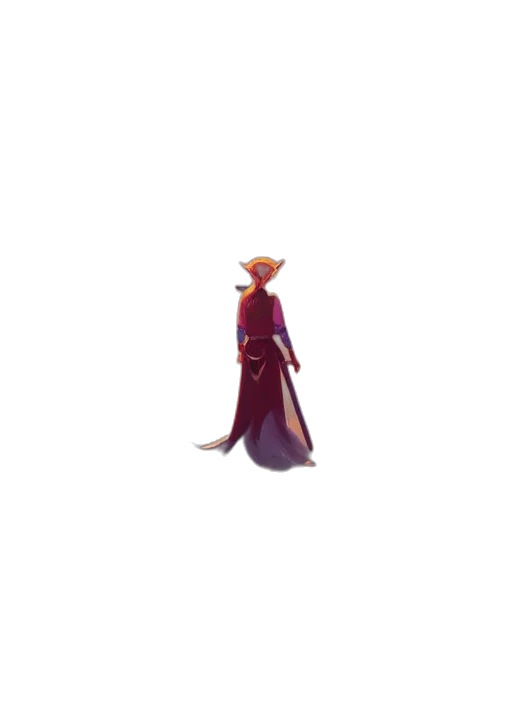 dress, staff, crown, robot transparent PNG cut-out