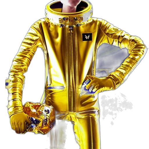 jacket, robot, staff, creature transparent PNG cut-out