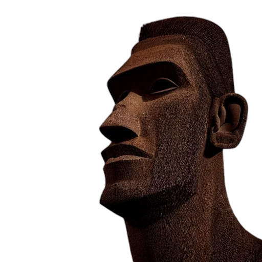 face, mask, robot, staff, 3d render, photorealistic, concept art, comic book art transparent PNG cut-out