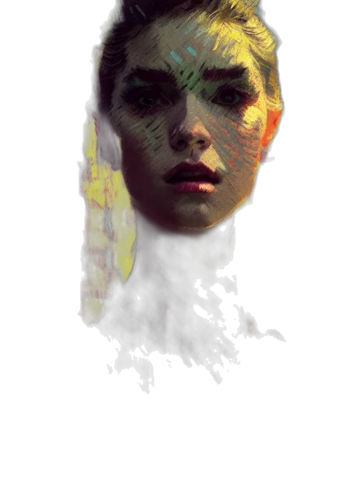 face, mask, creature, robot transparent PNG cut-out