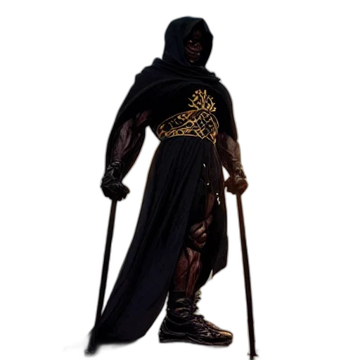 sword, staff, concept art, 3d render, fantasy art, pixel art, dark, perfectly transparent PNG cut-out