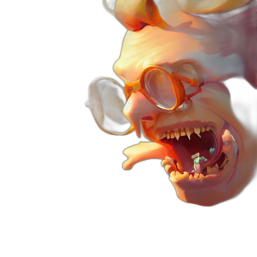face, mask, creature, crown transparent PNG cut-out