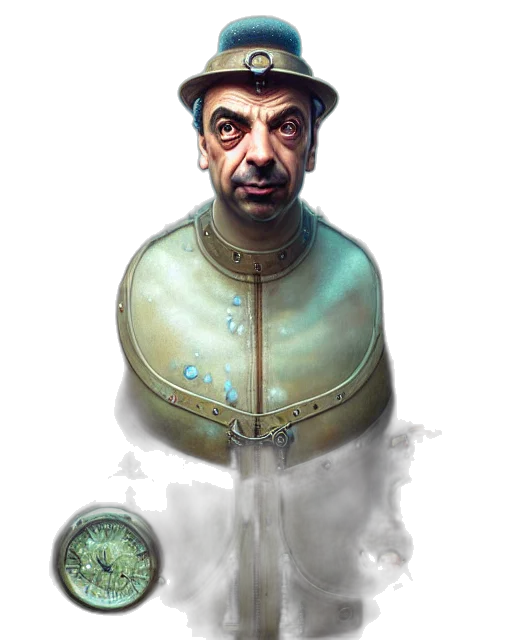 staff, face, mask, hat transparent PNG cut-out
