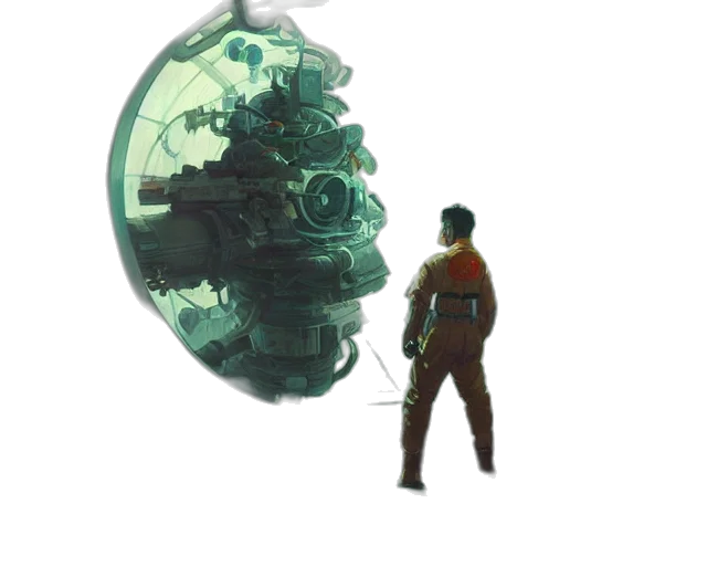 robot, weapon, jacket, bottle transparent PNG cut-out