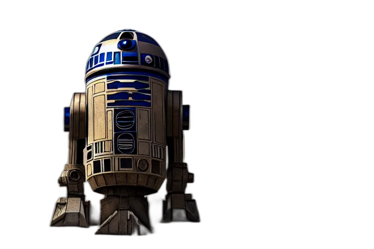 robot, 3d render, concept art, pixel art transparent PNG cut-out