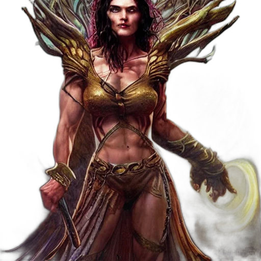 fantasy art, concept art, comic book art, photorealistic transparent PNG cut-out