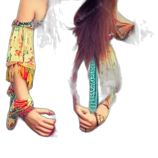 dress, hair, photorealistic, watercolor transparent PNG cut-out