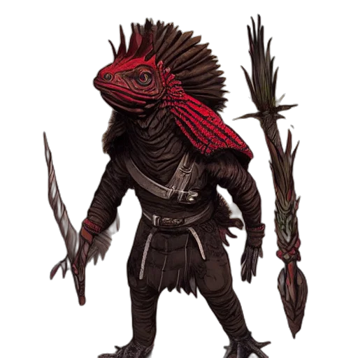 creature, staff, dragon, animal transparent PNG cut-out