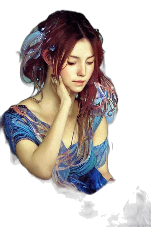 dress, jewelry, dragon, face transparent PNG cut-out