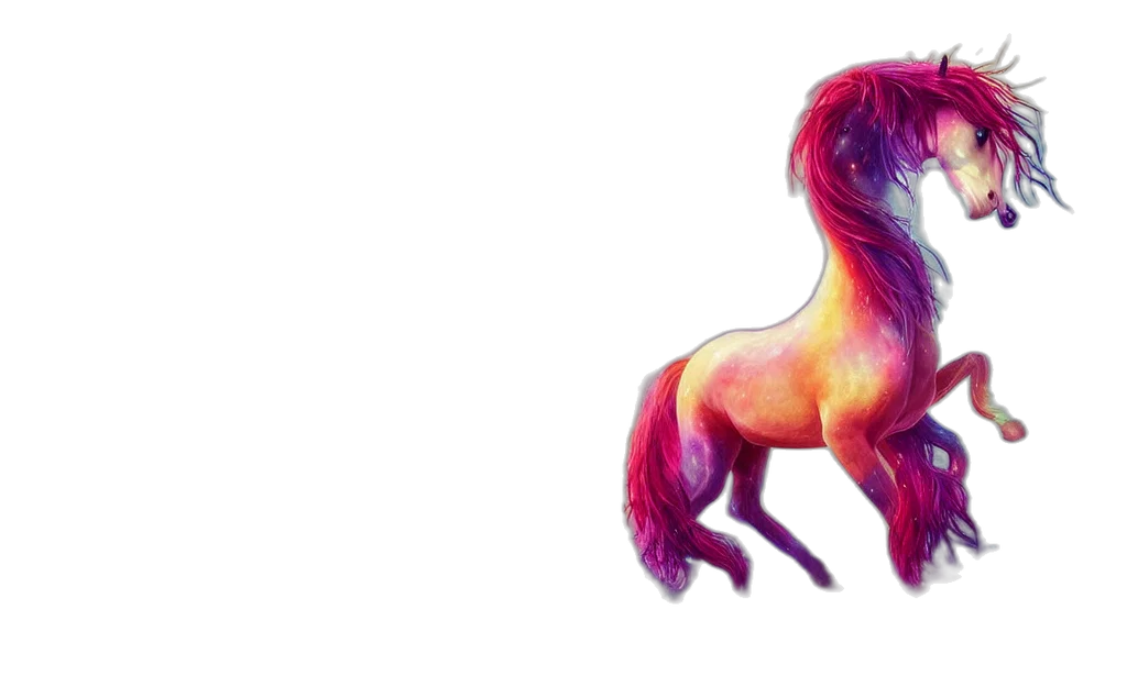 hair, animal, creature, dragon, vaporwave, watercolor, concept art, fantasy art transparent PNG cut-out