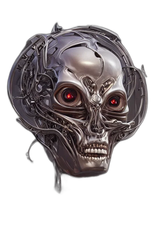 mask, robot, face, creature transparent PNG cut-out