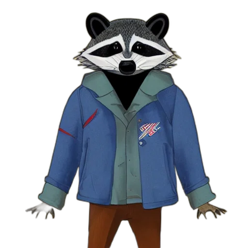 jacket, animal, creature, 3d render, concept art, photorealistic, fantasy art, anthropomorphic transparent PNG cut-out