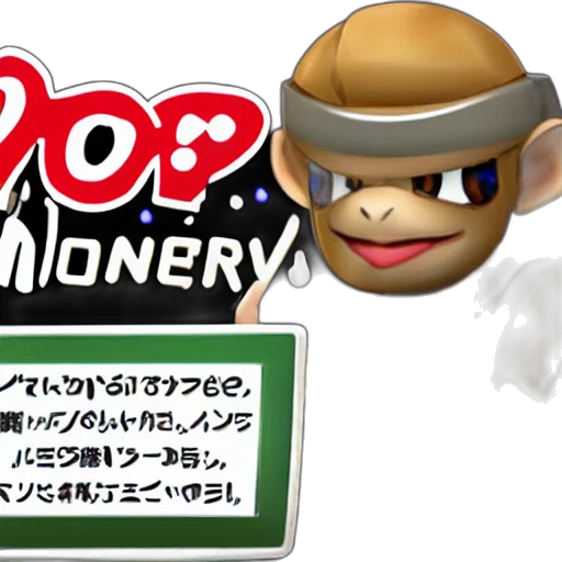 3d render, mod, monkey, speakingnow transparent PNG cut-out