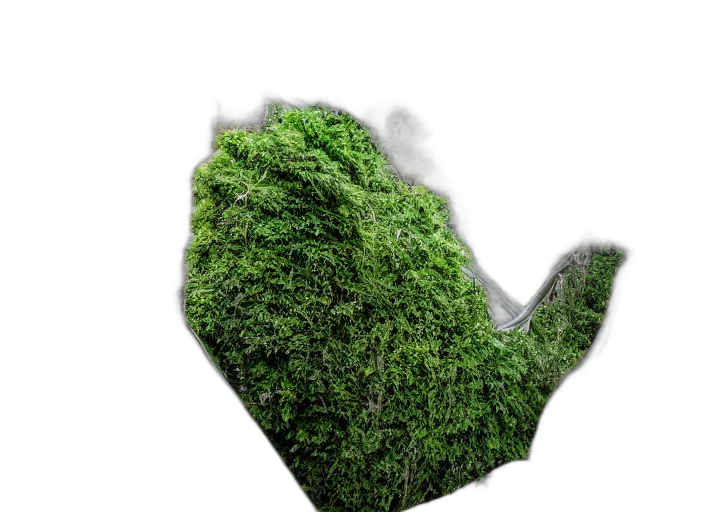 tree, mask, hair, 3d render, photorealistic, forest, green, escalator transparent PNG cut-out