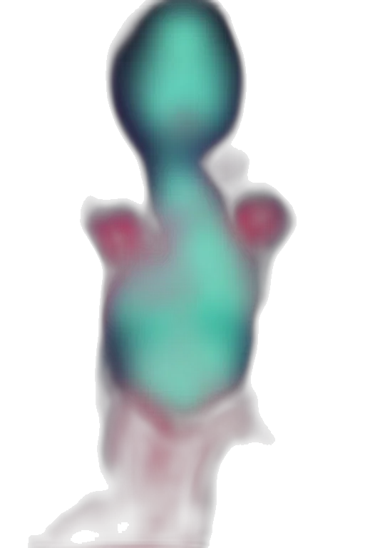 staff, creature, crown, flower, 3d render, concept art, pixel art, vaporwave transparent PNG cut-out