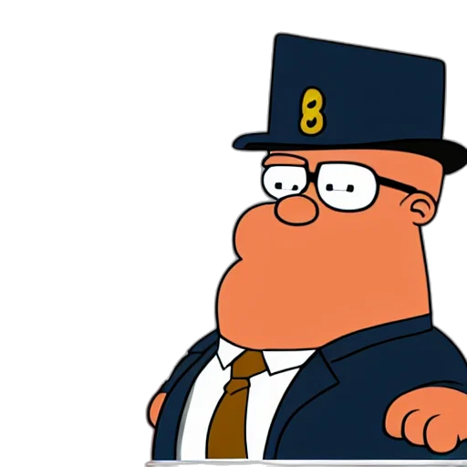 hat, staff, jacket, cartoon transparent PNG cut-out
