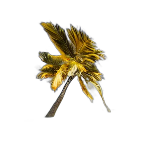 hair, crown, staff, flower, photorealistic, 3d render, concept art, golden transparent PNG cut-out