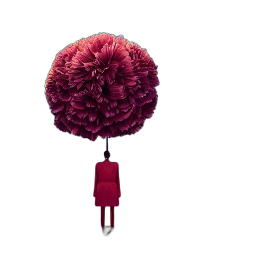 umbrella, flower, crown, staff transparent PNG cut-out