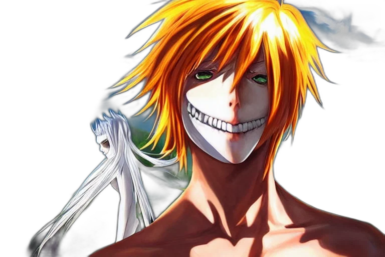 mask, face, anime, comic book art, fantasy art, photorealistic, bleach, fantasy transparent PNG cut-out