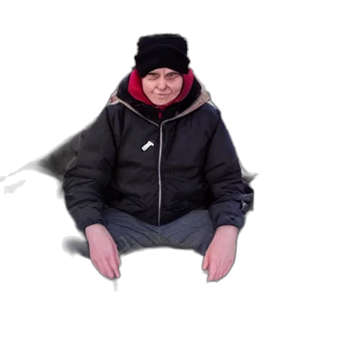 jacket, hat, creature, face, 3d render, photorealistic, concept art, pixel art transparent PNG cut-out