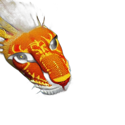 dragon, animal, creature, mask transparent PNG cut-out