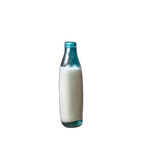 bottle, food, animal, dress, 3d render, vaporwave, photorealistic, blue transparent PNG cut-out