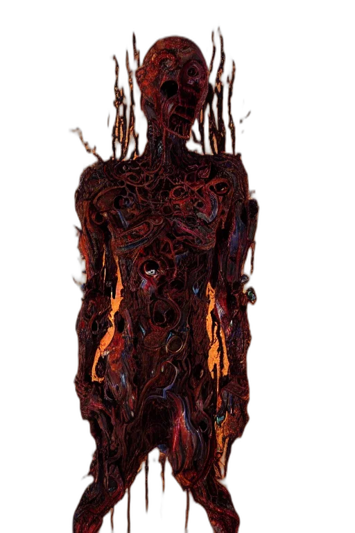 dress, hair, creature, mask, concept art, 3d render, fantasy art, comic book art transparent PNG cut-out
