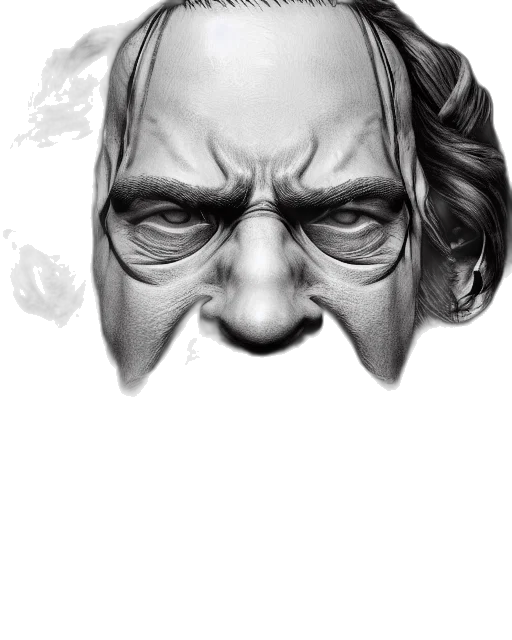face, mask, photorealistic, pencil sketch, comic book art, concept art, highly, detailed transparent PNG cut-out