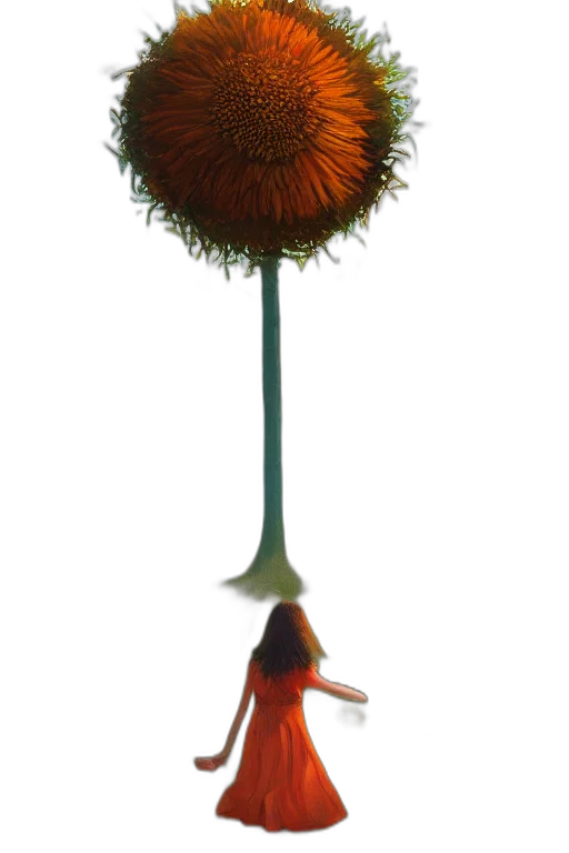 flower, staff, umbrella, crown transparent PNG cut-out