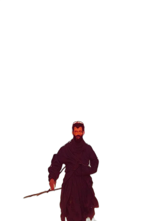 sword, staff, jacket, weapon transparent PNG cut-out