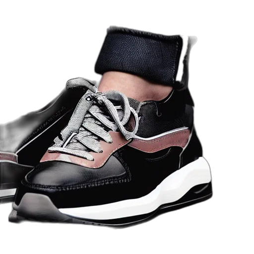 shoes, photorealistic, 3d render, monochrome, most, expensive, sneaker, ever transparent PNG cut-out