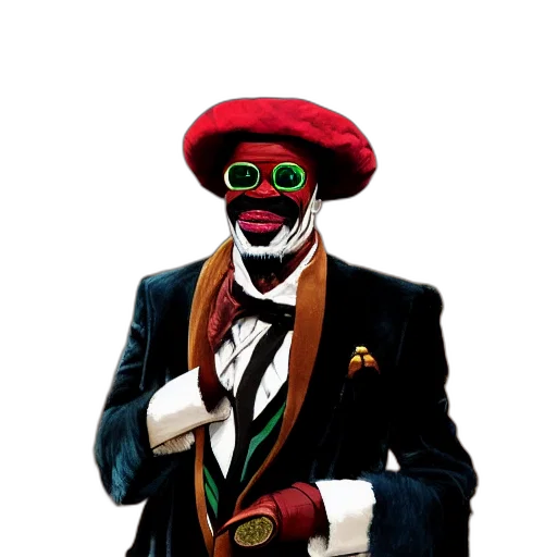 mask, hat, staff, face transparent PNG cut-out