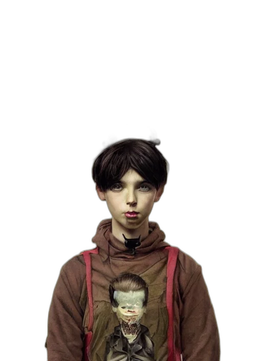 face, mask, creature, staff transparent PNG cut-out