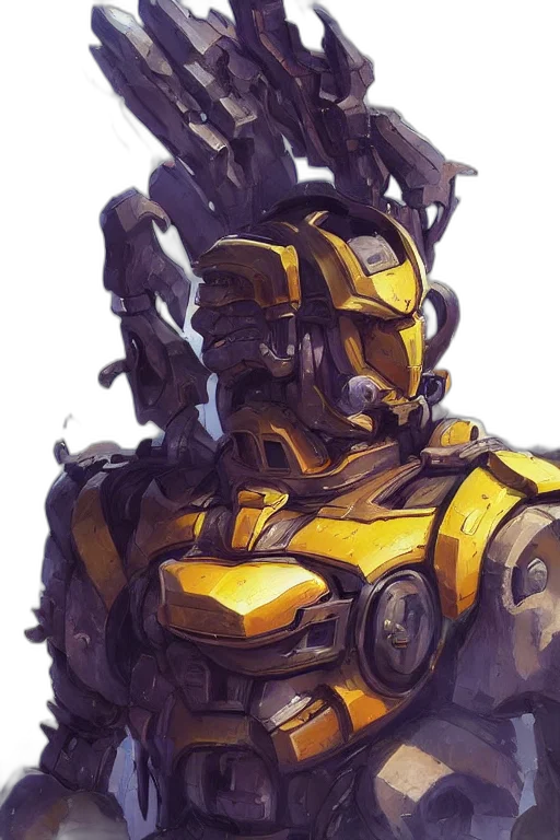 robot, face, weapon, concept art transparent PNG cut-out