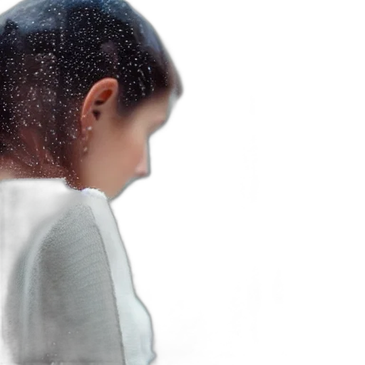 hair, face, robot, 3d render, photorealistic, concept art, outer space, snow transparent PNG cut-out