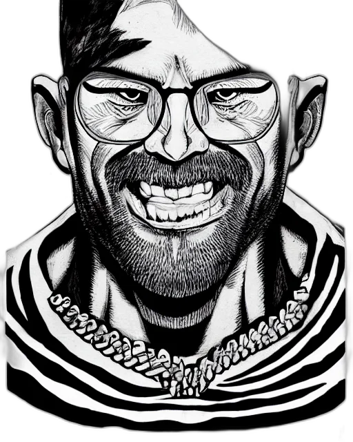 face, cartoon, comic book art, pencil sketch transparent PNG cut-out