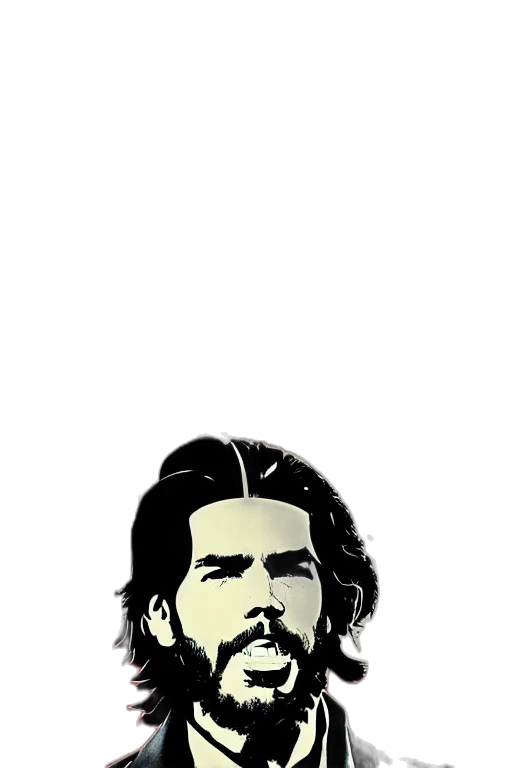hair, face, comic book art, cartoon, pixel art, pencil sketch, guerrillero, heroico transparent PNG cut-out