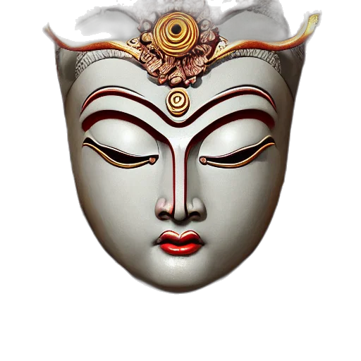 mask, crown, face, jewelry transparent PNG cut-out