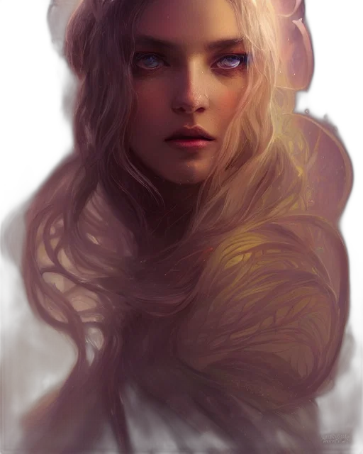 face, hair, crown, creature transparent PNG cut-out