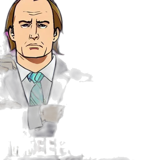 cartoon, concept art, comic book art, pixel art, outer space, better, call, saul transparent PNG cut-out
