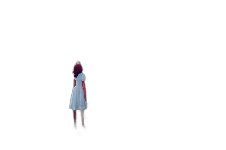 dress, robot, creature, hair, concept art, pixel art, 3d render, watercolor transparent PNG cut-out