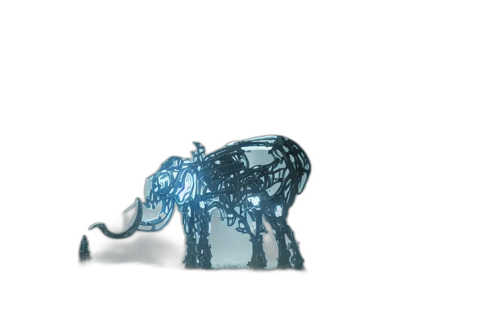 animal, creature, robot, jewelry, 3d render, concept art, photorealistic, fantasy art transparent PNG cut-out